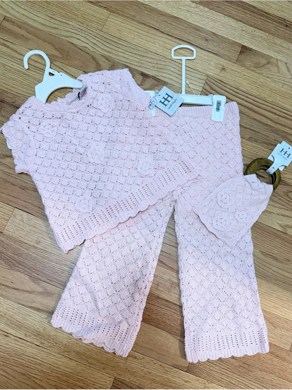 Haute Hippie Pink Open-Knit Sweater